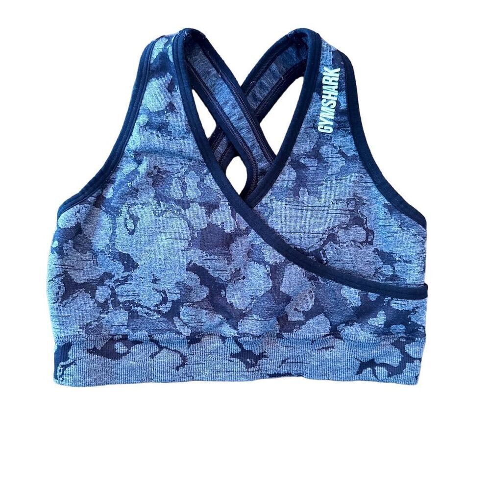 Gymshark Women's XS Gray Seamless‎ Crossback Sports Bra Medium Support